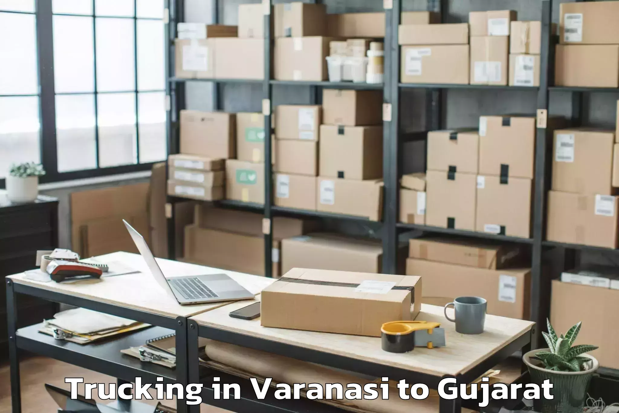 Quality Varanasi to Garbada Trucking